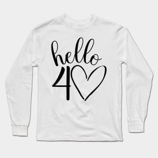 40th birthday design Long Sleeve T-Shirt